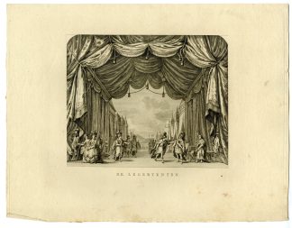 Antique Master Print-THEATRE-INTERIOR-MILITARY-TENTS-Jonxis-Waldorp-1774-1788