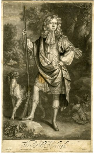 Antique Master Print-LORD-BURLEIGH-JOHN-CECIL-HUNTING-Smith-Wissing-1686