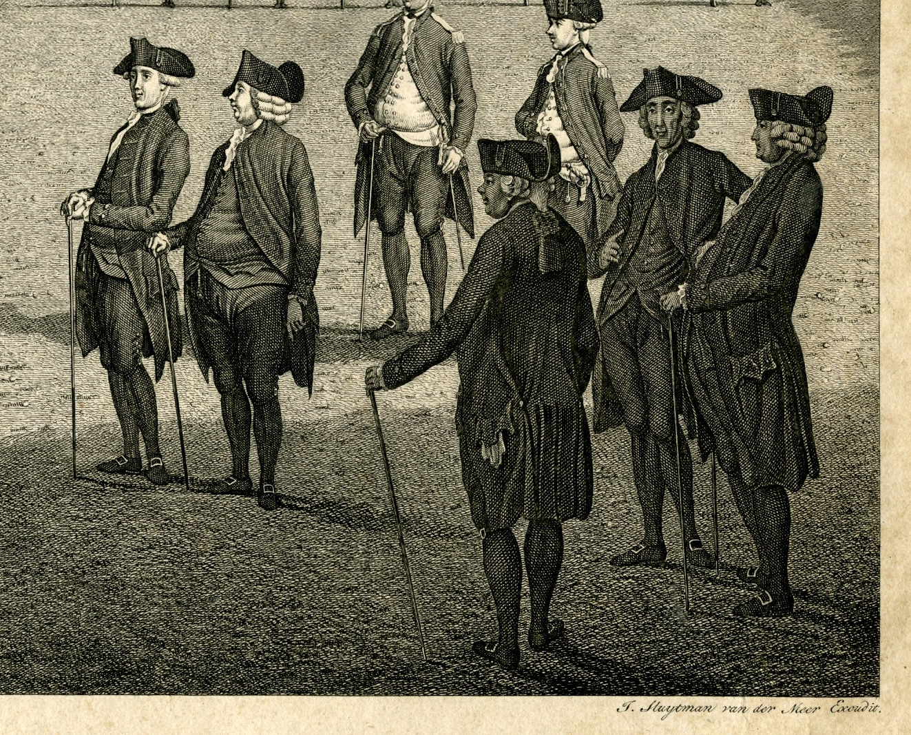 , Antique Master Print-BANNER TRANSFER-AMSTERDAM-MILITIA-Sluijterman-vd Meer-1786, Pictura Antique Prints