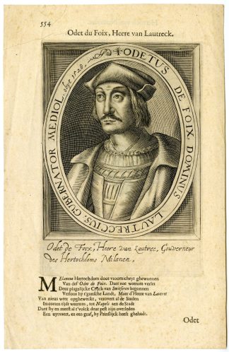 Antique Print-ODET-DE-FOIX-LAUTREC-GOVERNOR-MILAN-Anonymous-c.17th c.