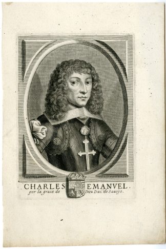 Antique Print-CHARLES-EMMANUEL-II-DUKE-SAVOY-Anonymous-c.1655