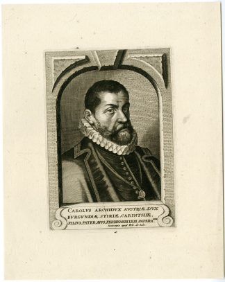 Antique Print-CHARLES-II-ARCHDUKE-AUSTRIA-Jode-1650