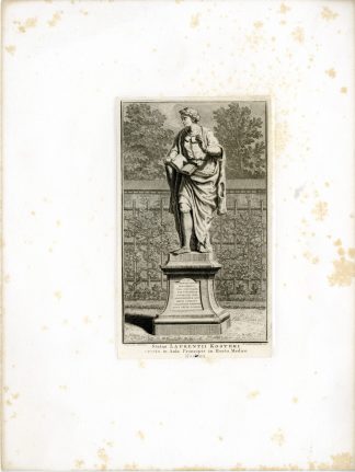Antique Print-LAURENS-COSTER-STATUE-HAARLEM-van der Laan-Jelgersma-1893