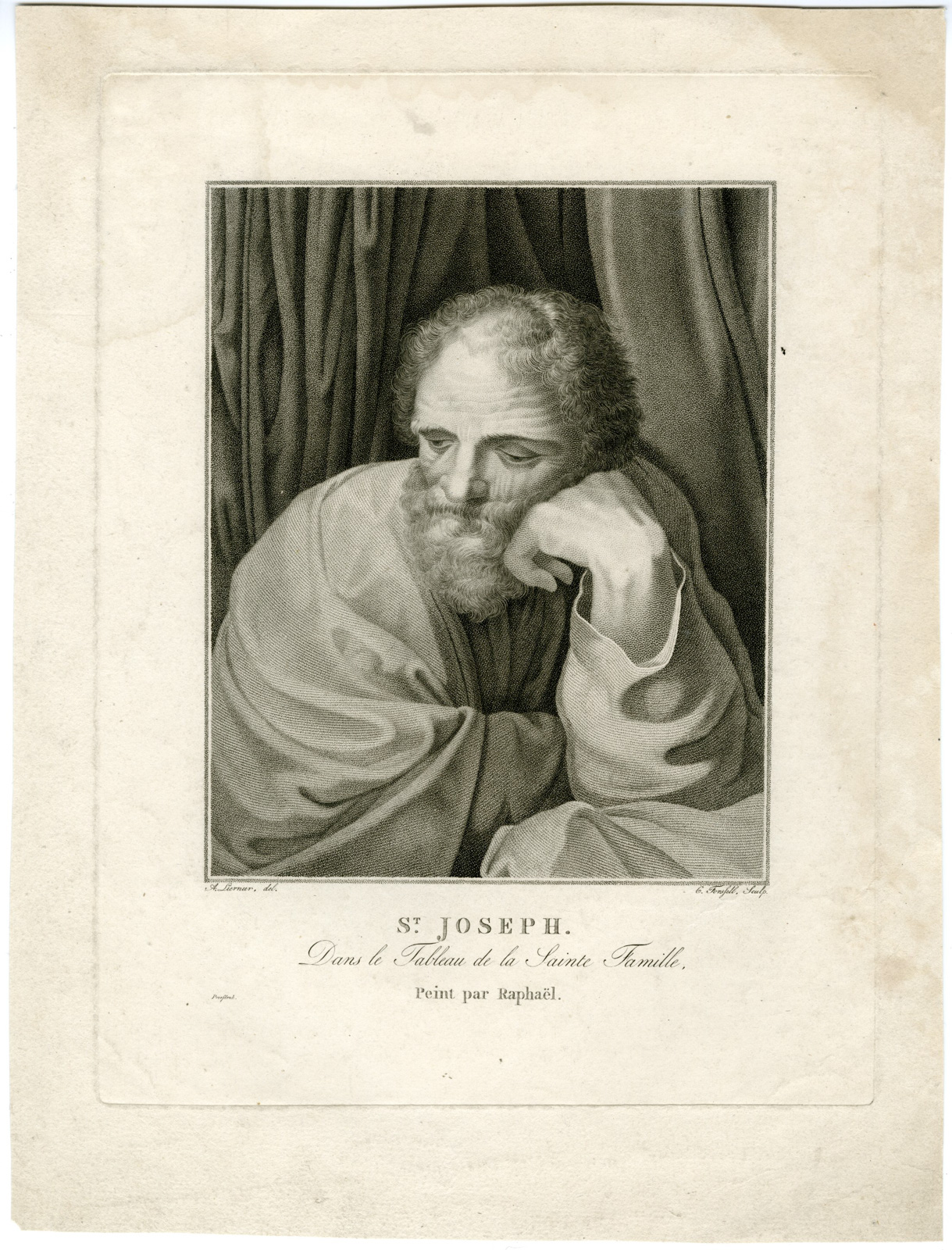 , Antique Master Print-ST-JOSEPH-HOLY-FAMILY-Forssell-Liernur-Raphael-c.1880-1900, Pictura Antique Prints