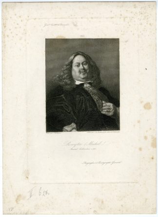 Antique Print-MICHIEL-DE-RUYTER-PORTRAIT-van der Sypen-Jordaens-ca. 1840