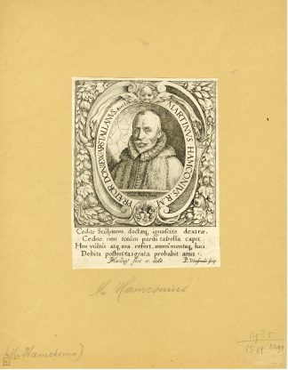 Antique Print-MARTINUS-HAMCONIUS-PORTRAIT-Feddes-van Halen-c.1620