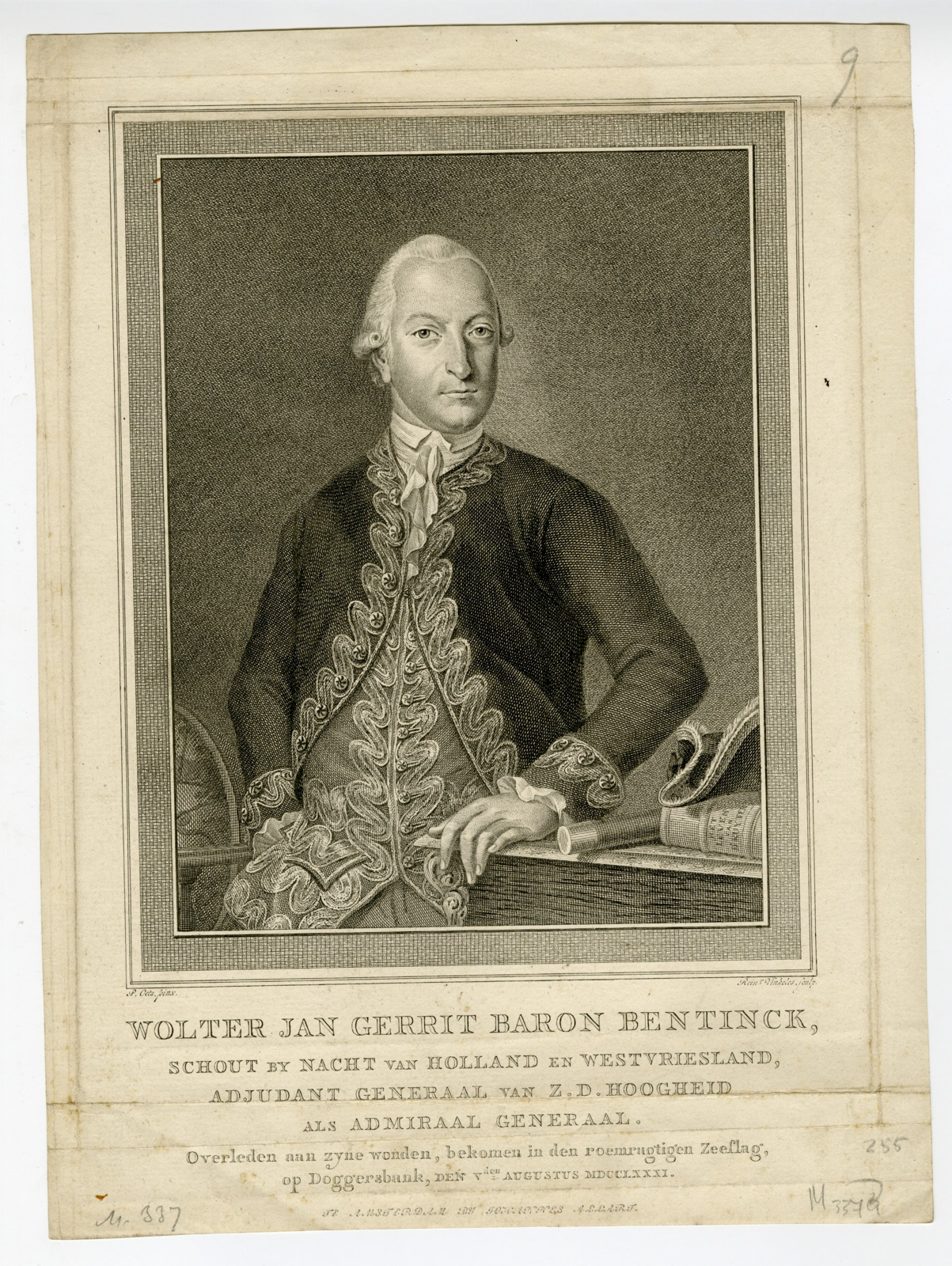 , Antique Print-WOLTER-JAN-GERRIT-BARON-BENTINCK-Vinkeles-Oets-after 1781, Pictura Antique Prints
