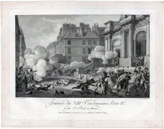 Antique Master Print-FRENCH REVOLUTION-FIGHTS-VENDEMIAIRE-Helman-Monnet-c.1802