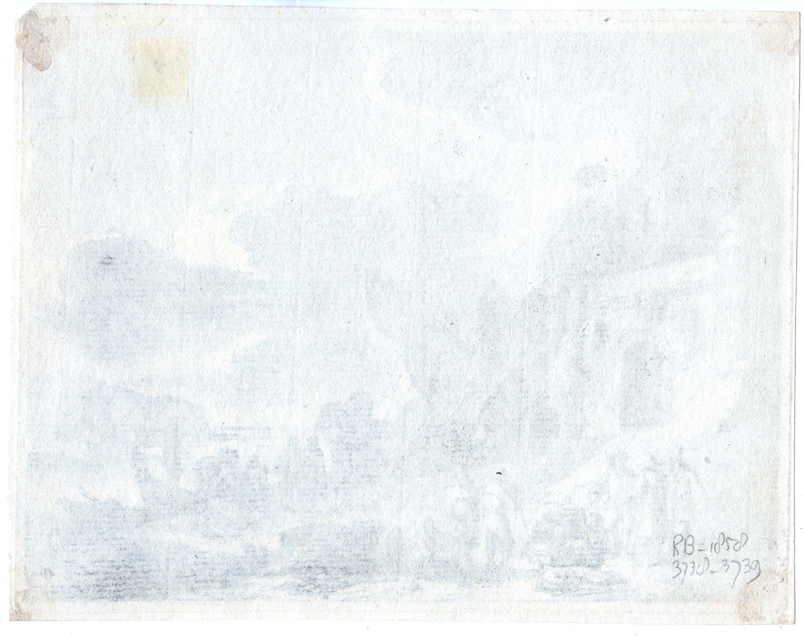RB 3739 416x330 Antique Master Print-RIVER-SEINE-PARIS-FRANCE-BOATS-CITYGATE-Weirotter-c.1755 - Image 2