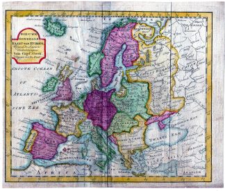 Antique Map-EUROPE-CAPTAIN COOK-Krevelt-1786