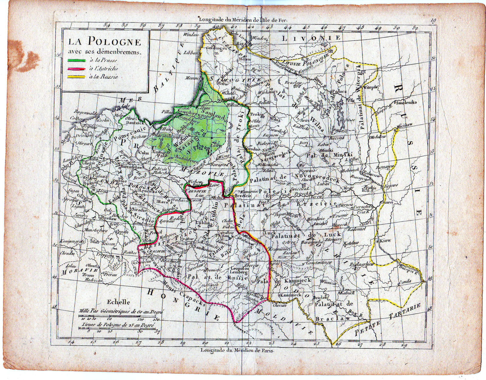 , Antique Map-EUROPE-POLAND-PRUSIA-AUSTRIA-RUSSIA-Delamarche-ca 1793, Pictura Antique Prints