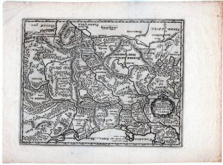 Antique Map-POLAND-EAST GERMANY-ANTIQUITY-Cluver-1661