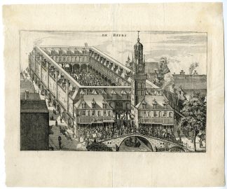 Antique Print-AMSTERDAM-STOCK EXCHANGE-DE-KEYSER-Van Meurs-Schut-1663