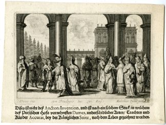 Antique Master Print-PERSIAN COURT DRESS-COSTUMES-PL.30-Kuesel-Baur-1670