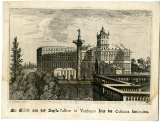 Antique Master Print-VATICAN-COLONNA-ANTONIANA-ROME-PL.24-Kuesel-Baur-1670