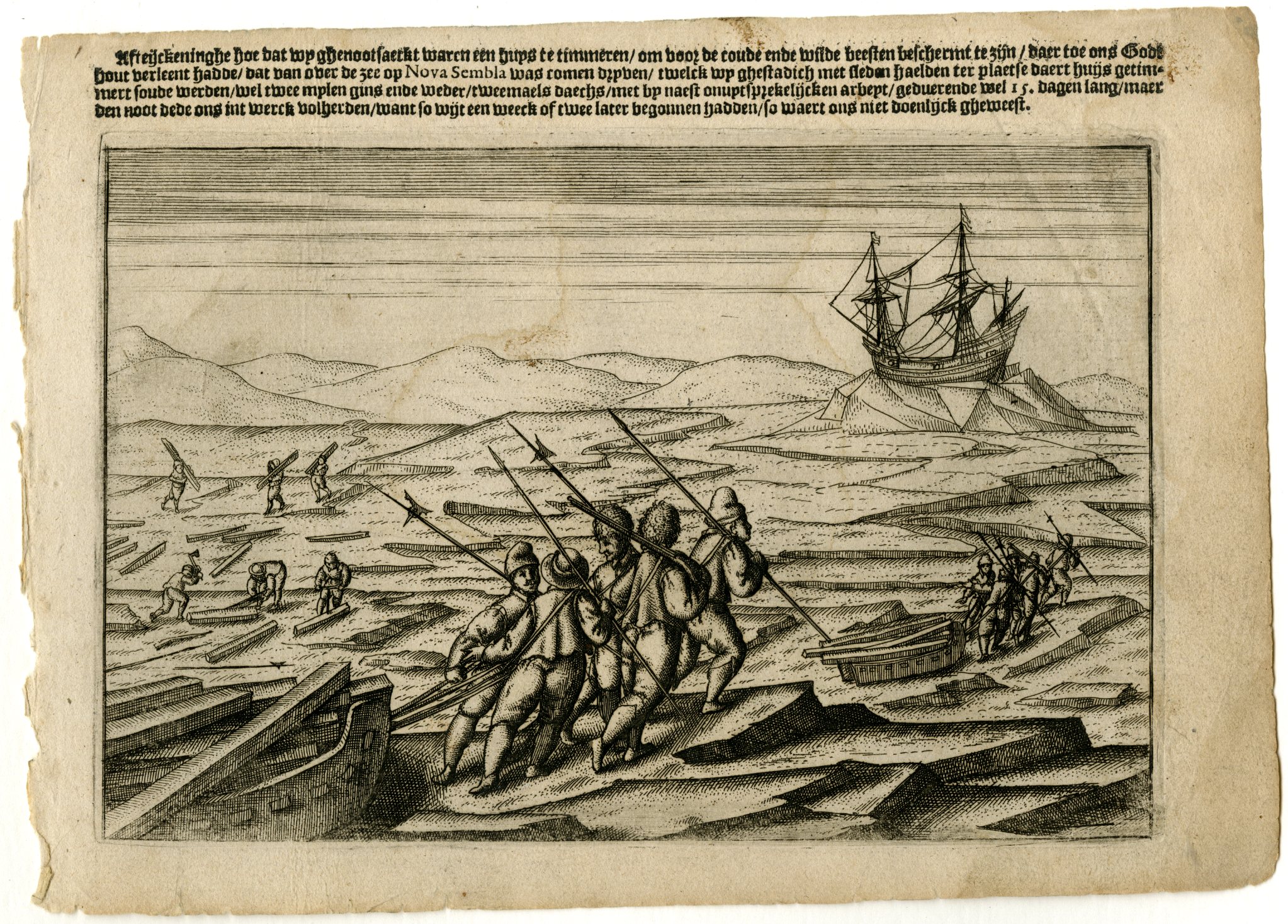 , Antique Master Print-BARENTSZ-NOVA-ZEMBLA-HET-BEHOUDEN-HUIS-De Veer-1598, Pictura Antique Prints