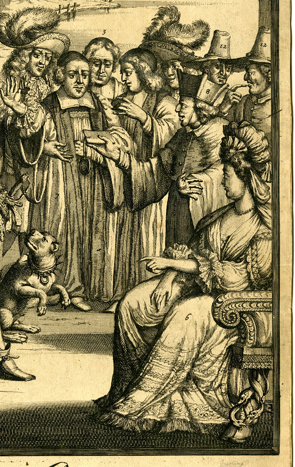 , Rare-Antique Master Print-BROADSIDE-FALL OF JAMES II-De Hooghe-1688, Pictura Antique Prints