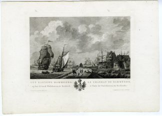 Antique Master Print-CASTLE-RAMMEKENS-WALCHEREN-ZEELAND-Sallieth-De Jong-1802