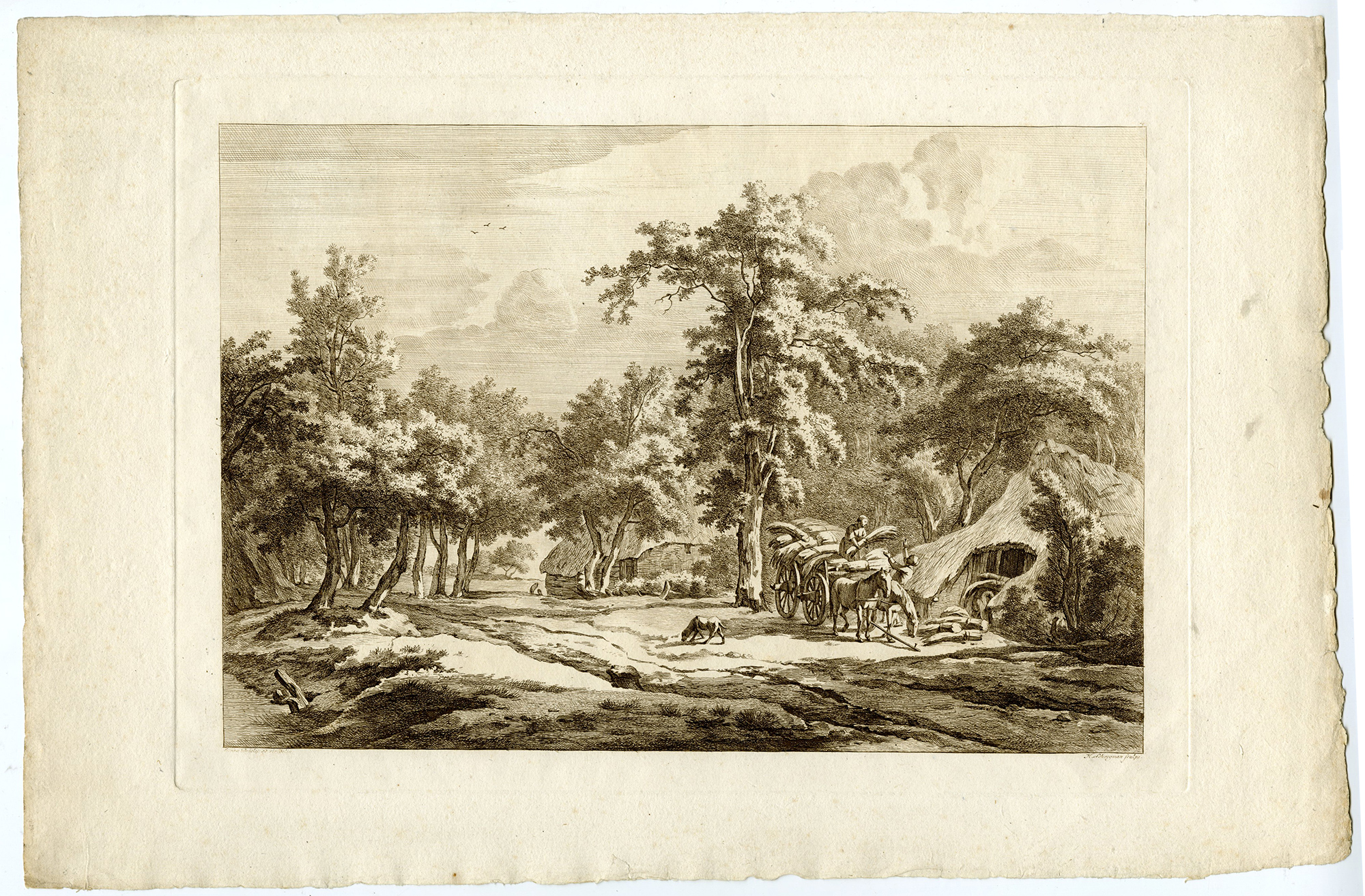 , Antique Master Print-DRENTHE-LANDSCAPE-WESTERBORK-Schwegman-Van Drielst-1771, Pictura Antique Prints