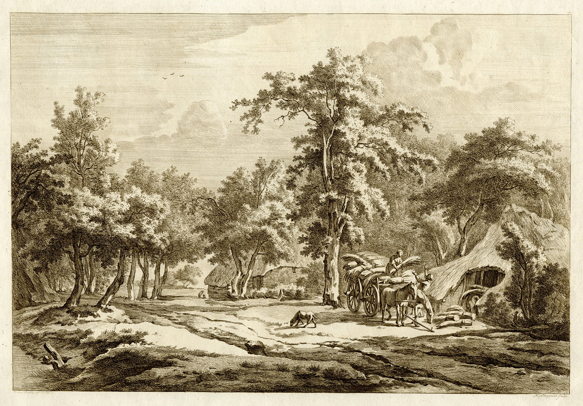 , Antique Master Print-DRENTHE-LANDSCAPE-WESTERBORK-Schwegman-Van Drielst-1771, Pictura Antique Prints