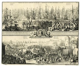 Antique Master Print-WILLIAM-III-GLORIOUS-REVOLUTION-De Hooghe-Hekhuisen-c.1688