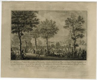 Antique Master Print-ARRIVAL-WILLIAM-V-WILHELMINA-AMSTERDAM-Fokke-1768