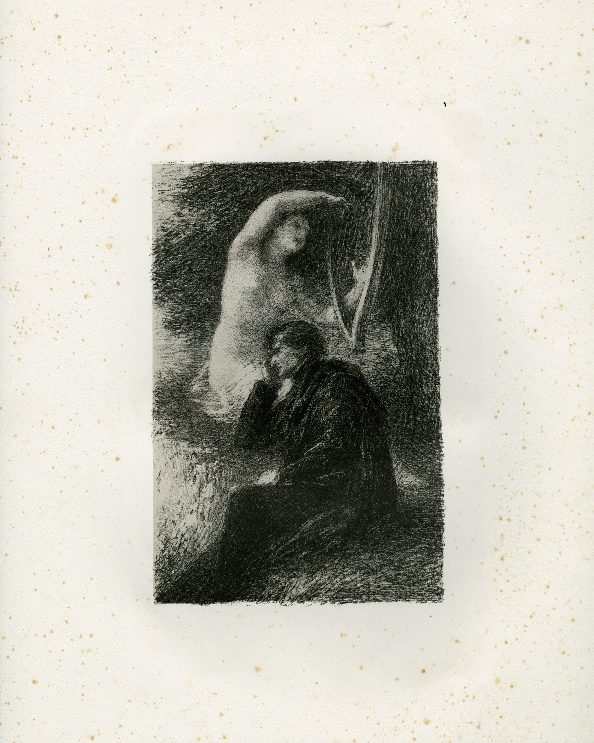 , Antique Master Print-LELIO-AEOLIAN-HARP-SYMBOLIST-LITHO-Fantin-Latour-c.1888, Pictura Antique Prints