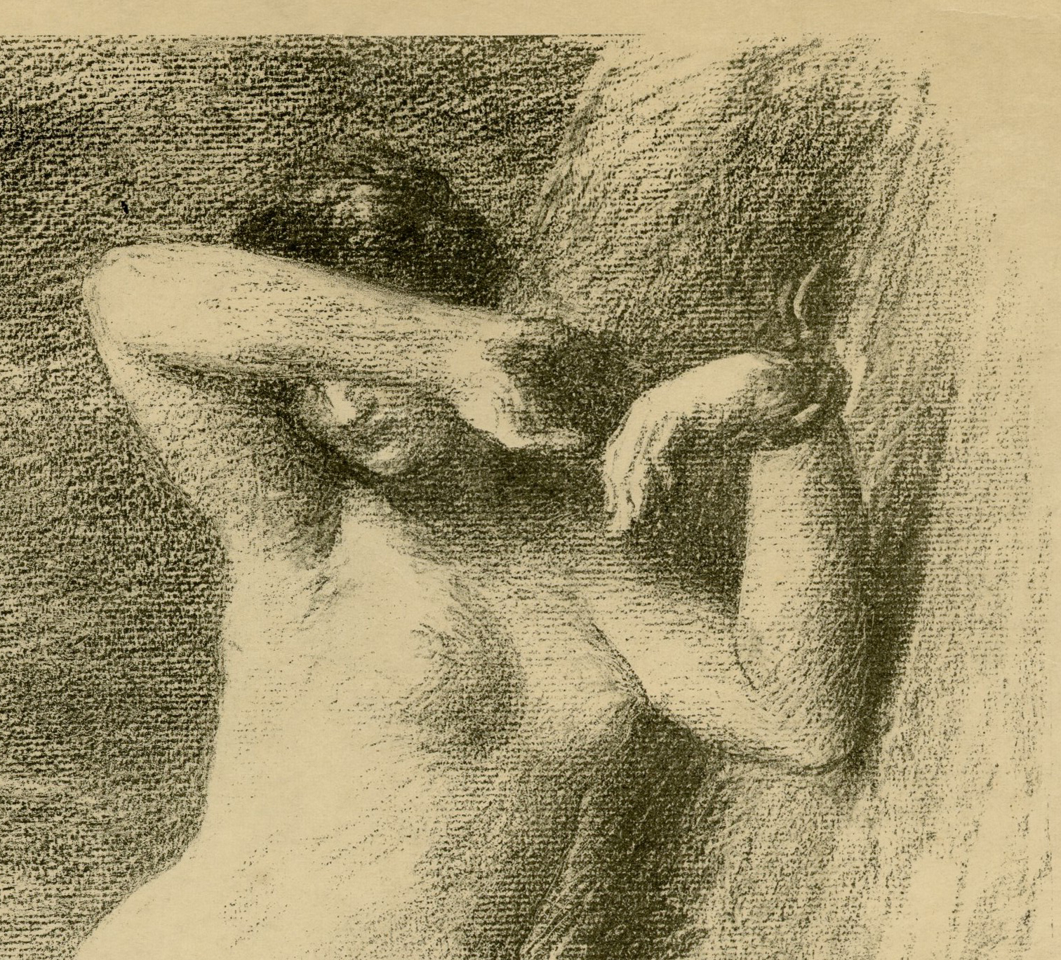 , Antique Master Print-ANDROMEDA-MYTHOLOGICAL-FIGURE-LITHOGRAPH-Fantin-Latour-1901, Pictura Antique Prints
