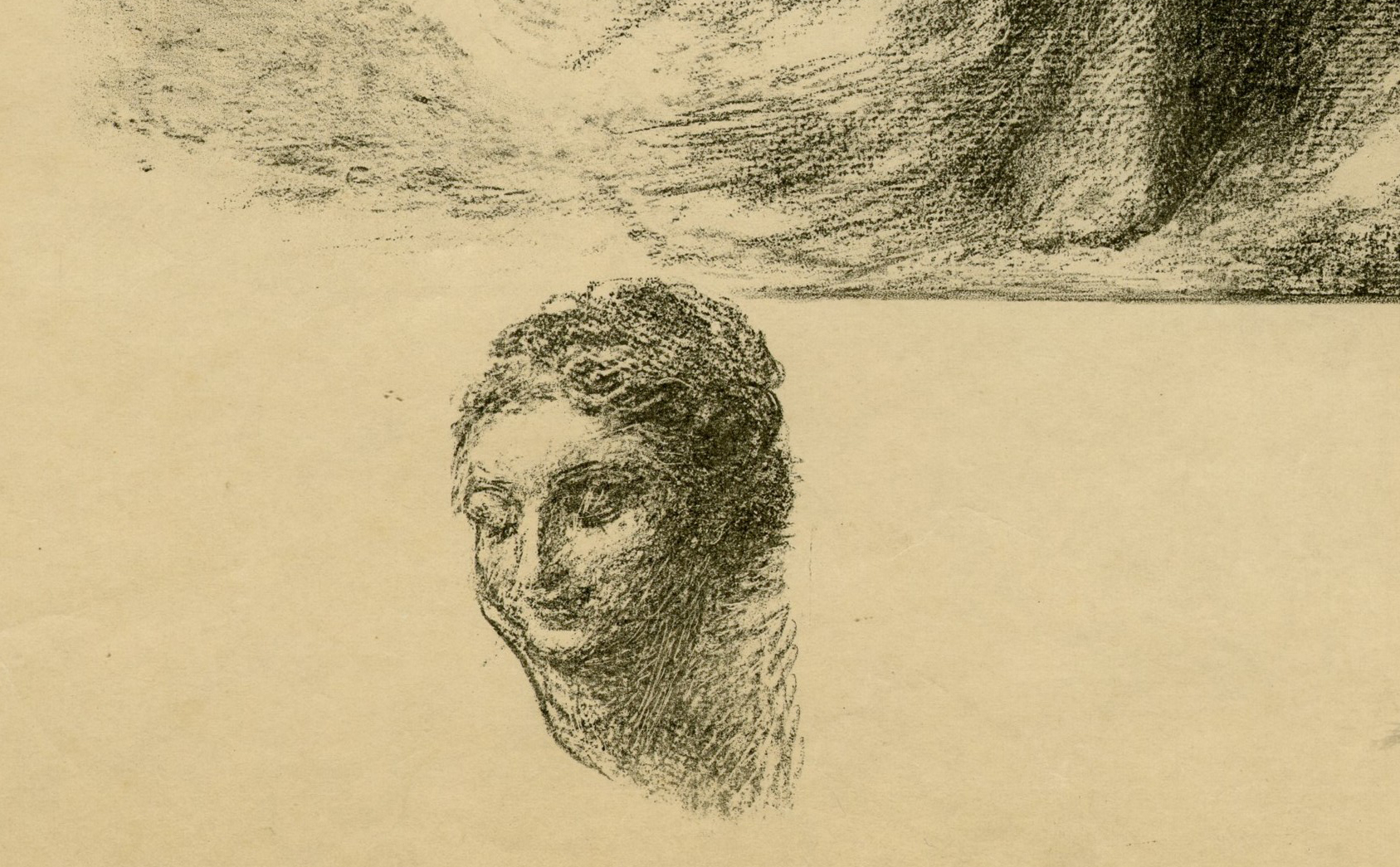 , Antique Master Print-ANDROMEDA-MYTHOLOGICAL-FIGURE-LITHOGRAPH-Fantin-Latour-1901, Pictura Antique Prints