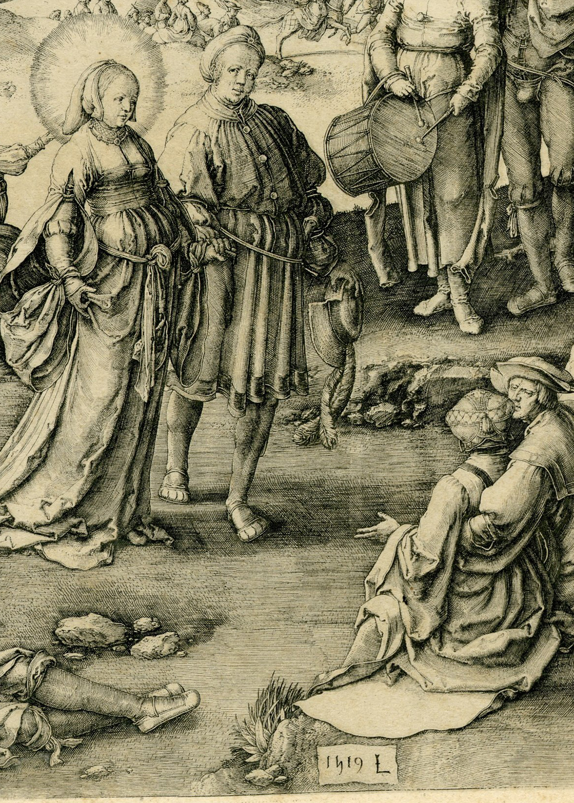 , Antique Master Print-DANCE-OF-SAINT-MARY-MAGDALENE-Durand-Van Leyden-1872, Pictura Antique Prints