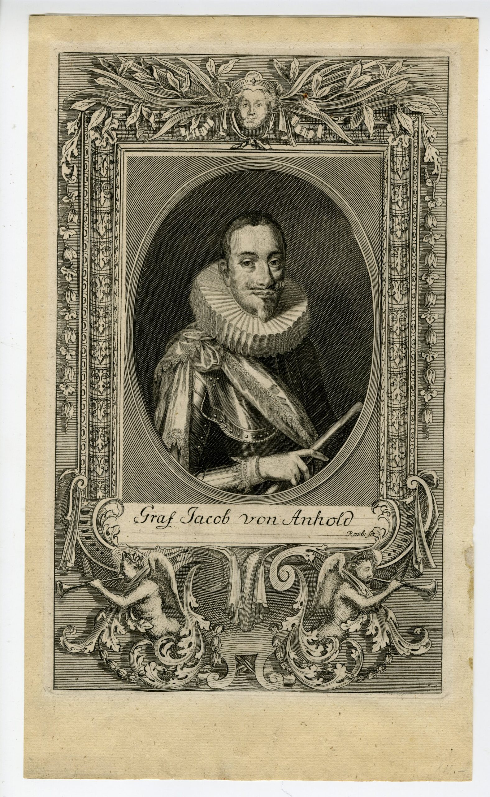 , Antique Print-GRAF-JACOB-VON-ANHOLD-BRONCKHORST-BATENBURG-Rosh-Khevenhiller-1722, Pictura Antique Prints