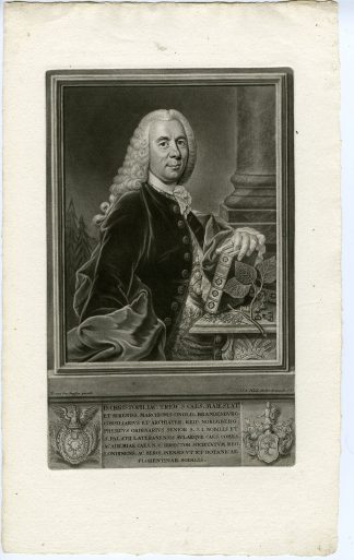 Antique Master Print-CHRISTOPH-JACOB-TREW-PORTRAIT-PLANTAE-SELECTAE-Haid-1757