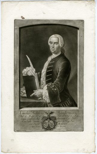 Antique Master Print-KARL-FRIEDRICH-HUNDERTMARK-PHYSICIAN-Haid-Mylius-1757