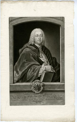 Antique Master Print-GOTTFRIED-DANIEL-HOFFMANN-JURIST-TUEBINGEN-Haid-1757