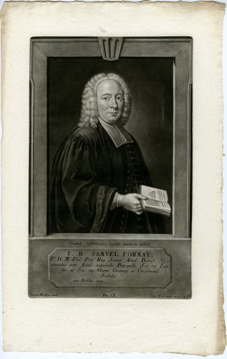 Antique Master Print-JOHANN-HEINRICH-SAM.-FORMEY-PHILOSOPHER-Haid-Matthieu-1757