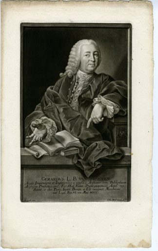 Antique Master Print-GERARD-VAN-SWIETEN-PHYSICIAN-PORTRAIT-Haid-Leupold-1757