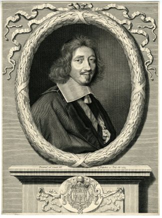 Antique Master Print-MICHEL-LE-TELLIER-CHANCELLOR-OF-FRANCE-Nanteuil-1659