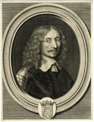 Antique Master Print-HENRI-MARQUIS-DE-MOUY-DE LORRAINE-PORTRAIT-Nanteuil-1651