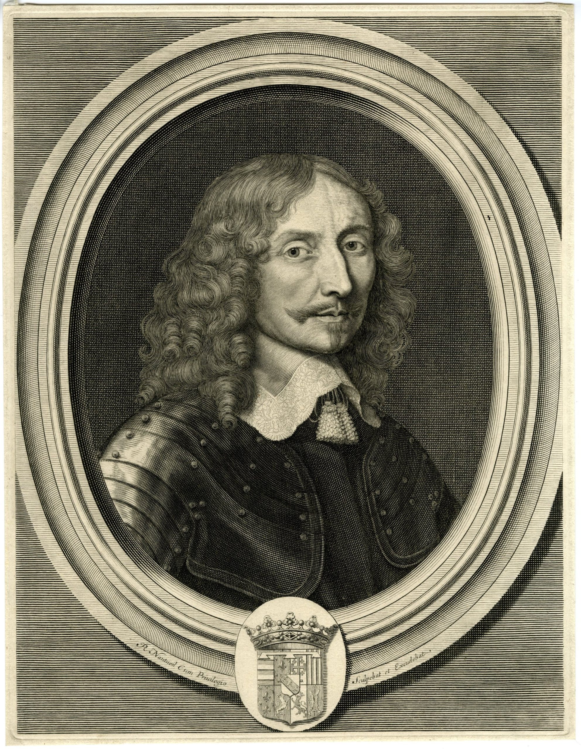 , Antique Master Print-HENRI-MARQUIS-DE-MOUY-DE LORRAINE-PORTRAIT-Nanteuil-1651, Pictura Antique Prints