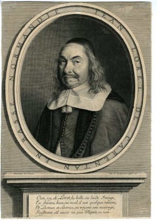 Antique Master Print-JEAN-LORET DE CARANTAN-PORTRAIT-Nanteuil-1658
