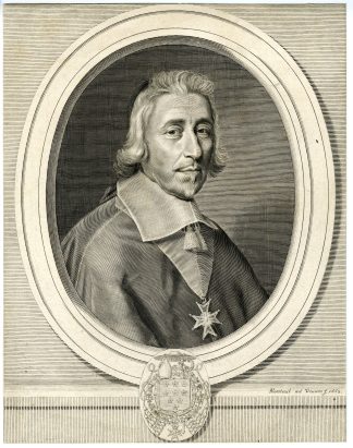 Antique Master Print-HARDOUIN-DE-PEREFIXE-PORTRAIT-Nanteuil-1662