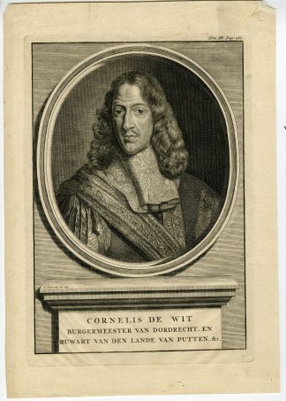 Antique Master Print-CORNELIS DE WITT-MAYOR OF DORDRECHT-Picart-1729