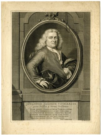 Antique Master Print-JOHANNES-JACOBUS-VITRIARIUS-Houbraken-van der Mij-c. 1731