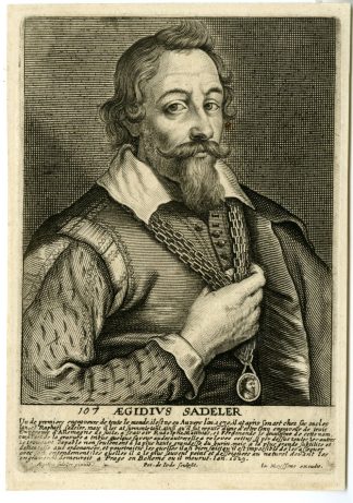 Antique Master Print-AEGIDIUS-SADELER-PORTRAIT-De Jode-Sadeler-1662