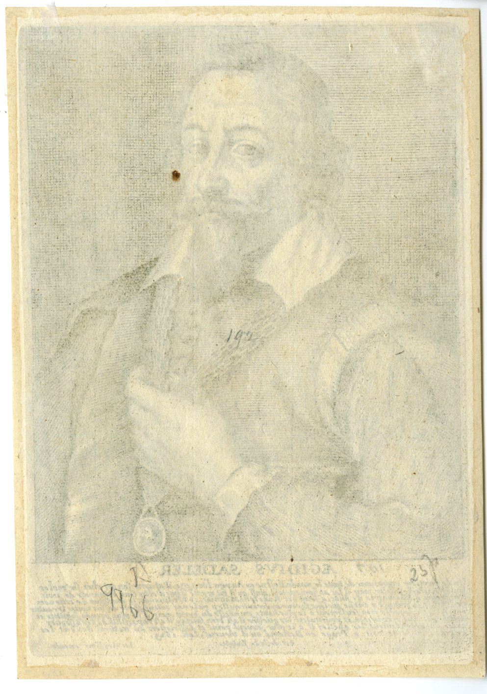 , Antique Master Print-AEGIDIUS-SADELER-PORTRAIT-De Jode-Sadeler-1662, Pictura Antique Prints