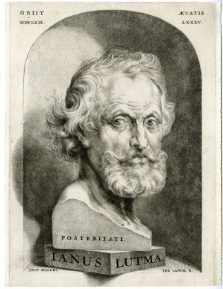Rare-Antique Master Print-JOHANNES-LUTMA-THE-ELDER-PORTRAIT-ENGRAVING-Lutma-1681
