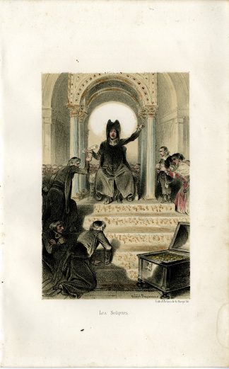 Antique Print-JESUITS-SOLIPSES-RELIGIOUS-SECT-SATIRE-Fragonard-1846