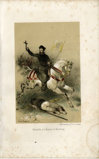 Antique Print-BOBADILLA-BATTLE-MUHLBERG-JESUIT-Fragonard-1846