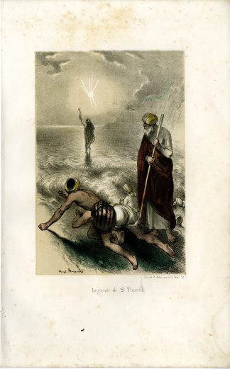 Antique Print-LEGEND-SAINT-THOMAS-APOSTLE-INDIA-Fragonard-1846