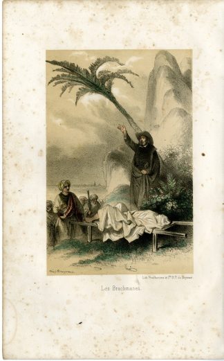 Antique Print-BRACHMANS-INDIA-MISSIONARY-SCENE-Fragonard-1846